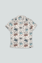 Load image into Gallery viewer, Roadtrip Mixtape Short Sleeve Shirt (Star White)
