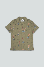 Load image into Gallery viewer, Dashboard Hula Short Sleeve Shirt (Deep Lichen Green)
