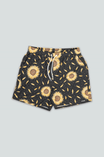 Load image into Gallery viewer, Sunflower Swim Shorts (Moonless Night)
