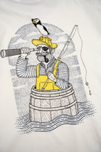 Load image into Gallery viewer, Fishing In A Barrel T-shirt (Star White)
