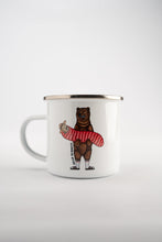 Load image into Gallery viewer, Bear Burrito Enamel Mug
