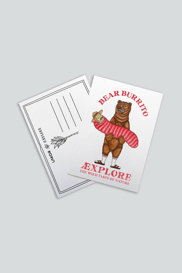 Bear Burrito Postcard