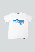 Load image into Gallery viewer, Blue Whale T-shirt (White)
