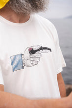 Load image into Gallery viewer, The Pointing Pipe T-shirt (Star White)
