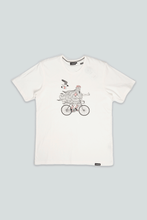 Load image into Gallery viewer, Beard on a Bike T-shirt (Star White)
