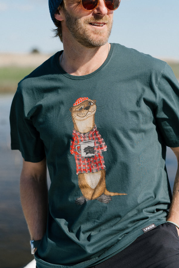 An Otter Coffee T-shirt (Green Gables)