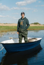 Load image into Gallery viewer, Snooze Moose Hoodie (Green Gables)
