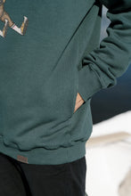 Load image into Gallery viewer, Snooze Moose Hoodie (Green Gables)
