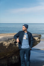Load image into Gallery viewer, Tattooed Seagull T-shirt (Captains Blue)
