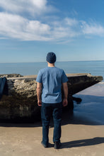 Load image into Gallery viewer, Tattooed Seagull T-shirt (Captains Blue)
