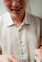 Load image into Gallery viewer, Roadline Short Sleeve Shirt (Oatmeal)
