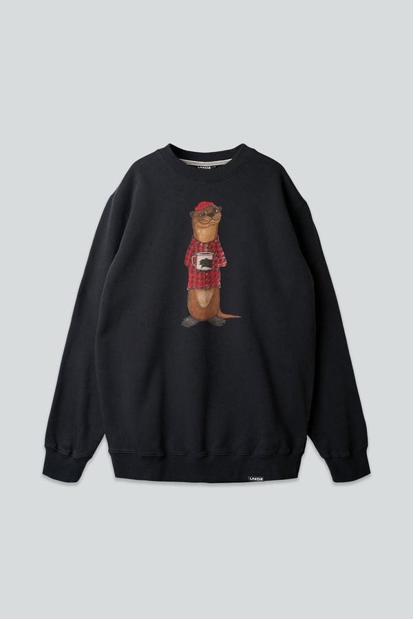An Otter Crewneck (Moonless Night)