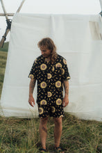 Load image into Gallery viewer, Sunflower Short Sleeve Shirt (Moonless Night)
