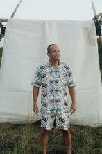 Load image into Gallery viewer, Roadtrip Mixtape Short Sleeve Shirt (Star White)
