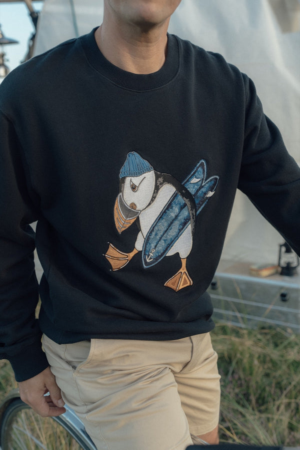 Surf's Up Crewneck (Moonless Night)