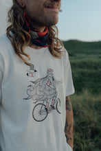 Load image into Gallery viewer, Beard on a Bike T-shirt (Star White)
