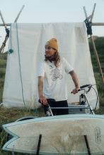 Load image into Gallery viewer, Beard on a Bike T-shirt (Star White)

