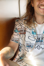 Load image into Gallery viewer, Roadtrip Mixtape Short Sleeve Shirt (Star White)
