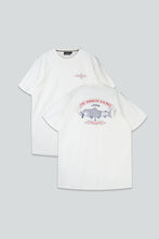 Load image into Gallery viewer, The Smoking Salmon T-shirt (Star White)
