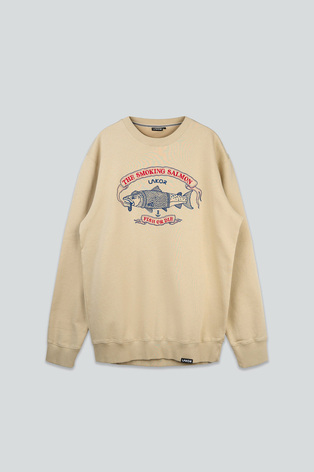 The Smoking Salmon Crewneck (White Pepper)