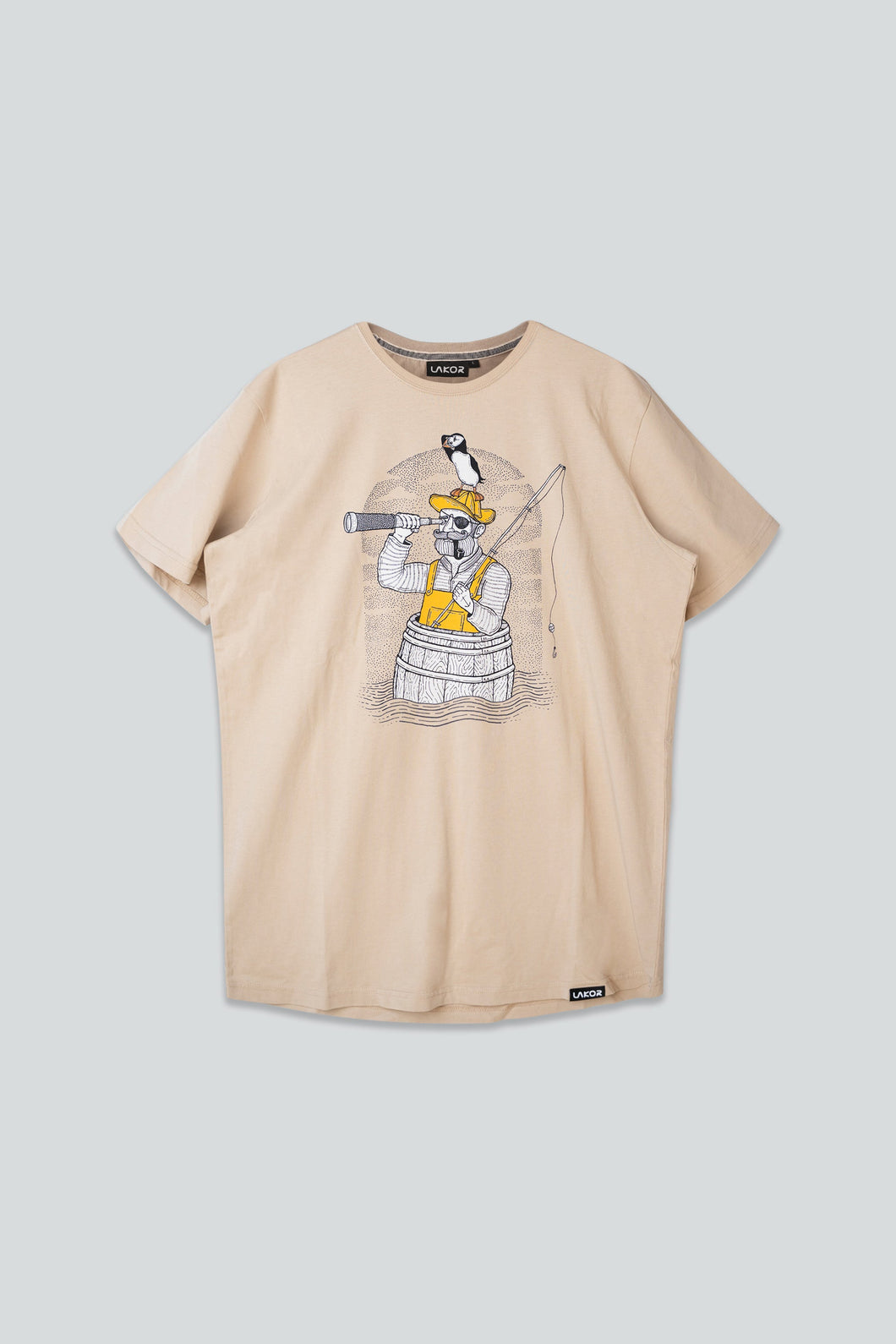 Fishing in a Barrel T-shirt (White Pepper)