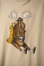 Load image into Gallery viewer, Snooze Moose T-shirt (White Pepper)
